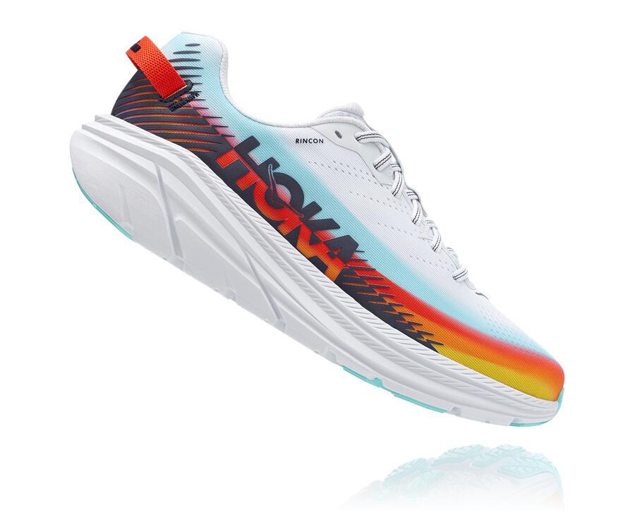 Hoka One One Hardloopschoenen Dames - Ironman Rincon 2 - Wit/Blauw - FK2786405